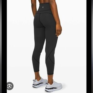 Lululemon In Movement Black Leggings 25” Inseam
